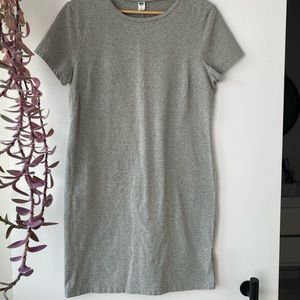Heathered Gray T Shirt Dress